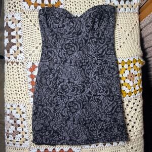 90s Forever 21 lace strapless dress